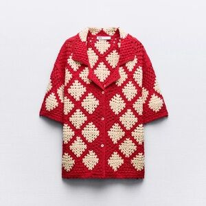 Crochet Knit Polo size xs/s